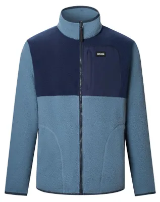 Productafbeelding van Regatta - "Frankie" fleecejas voor heren, teddyfleece RG13525 (maat L) (grijs/marineblauw)