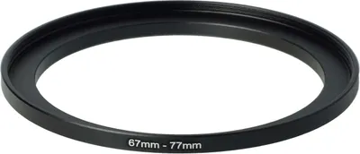 Produktbild von vhbw Step-Up-Ring Adapter 67mm - 77mm für Kamera Objektiv - Filteradapter, Metall Schwarz