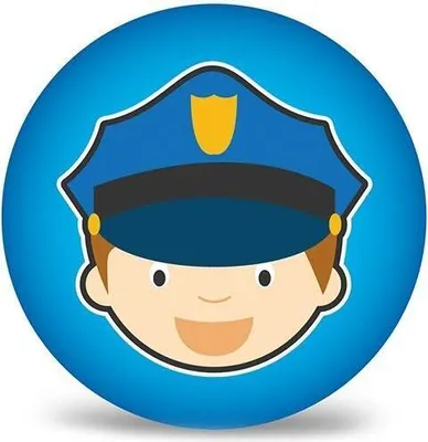 Produktbild von Piłka PVC Policjant 23 cm dla dzieci