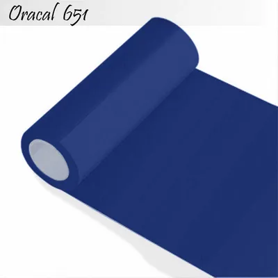Produktbild von Oracal 651 - Orafol glänzend - glanz - für Küchenschränke und Dekoration Folie 5m (Laufmeter) - 100 cm Folienhöhe - 67-blau + GRATIS ein Schmetterlingsset W400 von Indigos UG