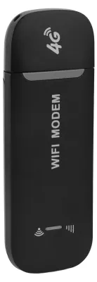 Image de 4G USB Portable WiFi Plug and Play High Speed Internet Multi User Sharing Inserted Standard SIM Card Portable Travel Hotspot Black