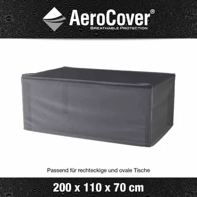 Produktbild von Gartenmöbel-Schutzhülle >AeroCover< in anthrazit - 200x70x110 (BxHxT)