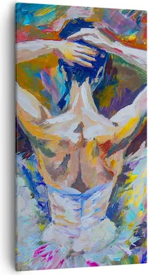 Produktbild von Bild auf Leinwand - Leinwandbild - Balletttänzer tanzen - 55x100cm - Wand Bild - Wanddeko - Leinwanddruck - Bilder - Kunstdruck - Wanddekoration - Leinwand bilder - Wandkunst - PA55x100-3503