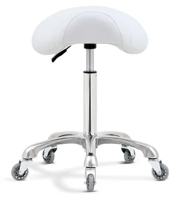 Image de Chaise de massage réglable sur roulettes, idéale pour les salons de massage