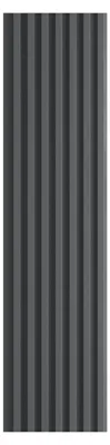 Obrázok produktu pre Vilo 3D nástenné panely s lamelovým vzorom – vodovzdorná lamelová stena MPC – 265 x 14,8 cm – tmavošedá