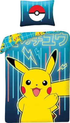 Obrázok produktu pre Pokémon - Súprava posteľnej bielizne, bavlna AG1575 (jednolôžko) (modrá)