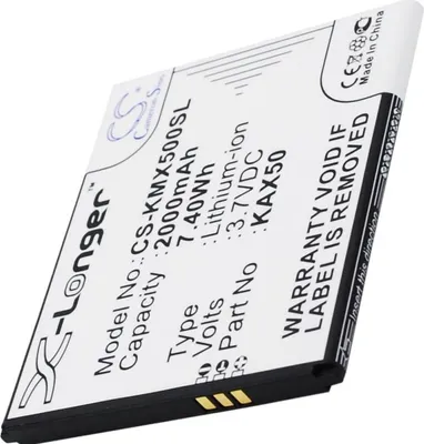Produktbild von Akku passend für Kazam Trooper X5.0, Akku KAX50 3,7 Volt 2000mAh