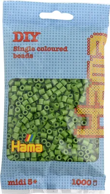 Produktbild von Hama Bügelperlen midi helle olive im Beutel 1.000 Bügelperlen