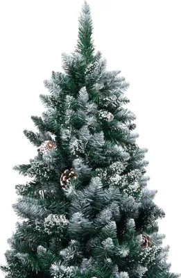 Produktbild von vidaXL Künstlicher Weihnachtsbaum mit Zapfen und Schnee 150 cm