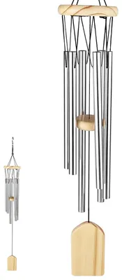 Produktbild von Garten-Windspiel, hängendes Windspiel für draußen, Türklingel-Windspiel als Geschenk, Gartenglockenspiel
