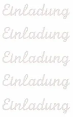 Zdjęcie produktu dla Sticker Einladung II weiss
