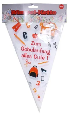 Produktbild von Wimpel-Girlande Schulanfang Einschulung
