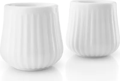 Produktbild von Legio Nova Teelichthalter - Set aus 2 Teilen - Weiß - Eva Trio