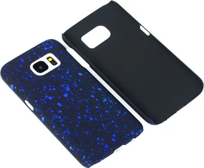 Produktbild von Handy Hülle Schutz Case Bumper Schale für Samsung Galaxy S7 3D Sterne Blau