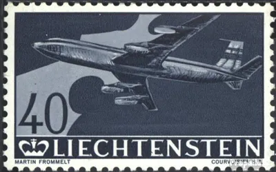 Produktbild von Briefmarken Liechtenstein 1960 Mi 392 postfrisch Flugpostmarken