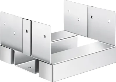 Image de 10 pièces d'ancrage pour poteaux 6x6 pour béton, dimensions intérieures 5,49 x 5,57 pouces