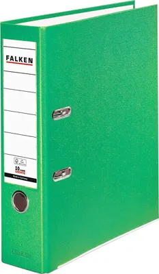Produktbild von Falken 20x PP-Color-Ordner A4 Rücken 80mm + Einsteckschild Hellgrün 11286739F