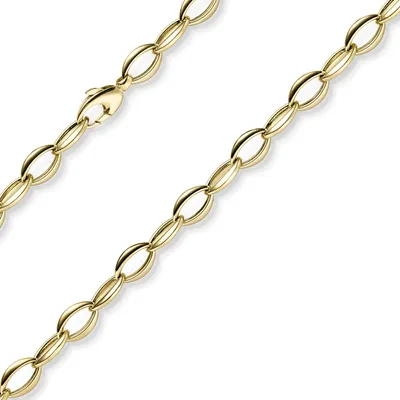 Produktbild von 8,5mm Armband Spitzoval Armschmuck Armkette aus 585 Gold Gelbgold 19cm