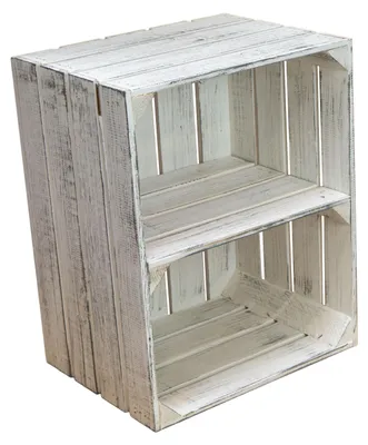 Produktbild von Obstkistenregal Johanna neu - Shabby weiß - Quer