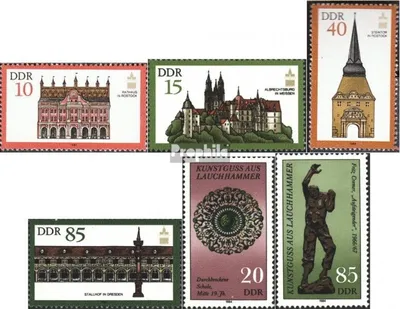 Produktbild von Briefmarken DDR 1984 Mi 2869-2872,2874-2875 (kompl.Ausg.) gestempelt Generalversammlung der ICOMOS