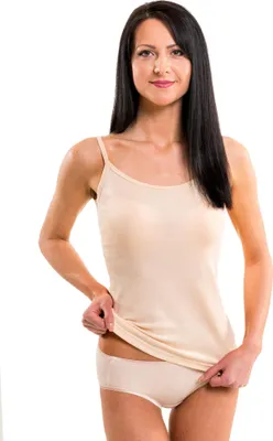 Produktbild von HERMKO 17560 Damen Träger Top in vielen Farben super weich Dank Modal, Farbe:cream, Größe:40/42 (M)
