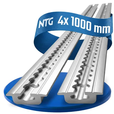Produktbild von 4 x Airlineschiene Zurrschiene zur Bodenmontage 1000mm