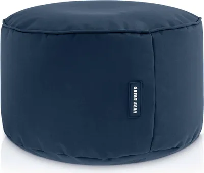 Produktbild von Green Bean® Sitzsack-Hocker "Stay" 45x25cm mit EPS-Perlen Füllung - Fußhocker Sitz-Pouf für Sitzsäcke - Fußablage Sitzkissen Sitzhocker Dunkelblau