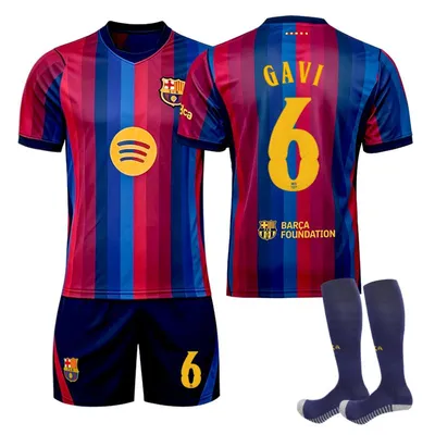 Produktbild von #6 GAVI 26-27 Barcelona home game (Champions League) football jersey for Kids and Adults SIZE:18