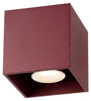 Immagine prodotto di Plafoniera QUAD 1 bordeaux 1xGU10 10W alluminio 10x10x10cm Sollux Lighting