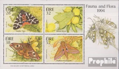 Produktbild von Briefmarken Irland 1994 Mi Block13 (kompl.Ausg.) gestempelt Nachtfalter