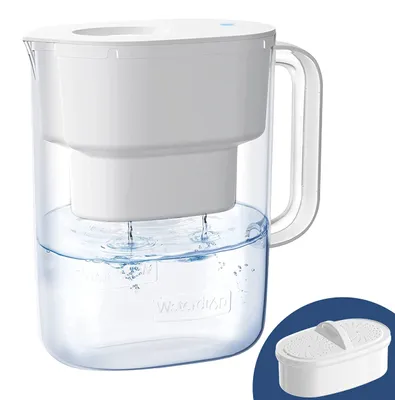 Wasserfilterkanne 3,5 l, NSF-zertifiziert, 7-Stufen-Filtration, weiß
