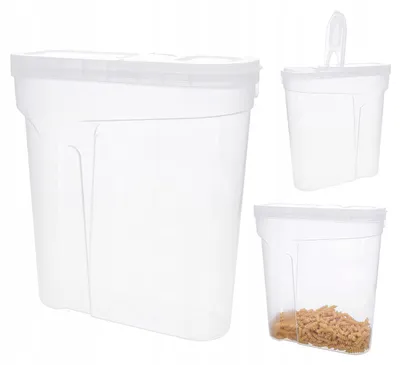 Zdjęcie produktu dla Pojemnik Na Artykuły Sypkie Jagiełło Matt 2,4L Szczelny Przezroczysty