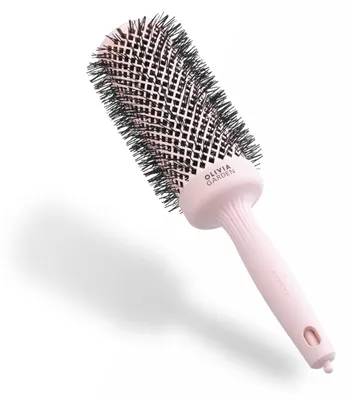 Imagen del producto de Cepillo redondo Olivia Garden para el cabello, ideal para estilizar y secar rápidamente. Color rosa pastel. Accesorios para el peinado y cuidado del cabello