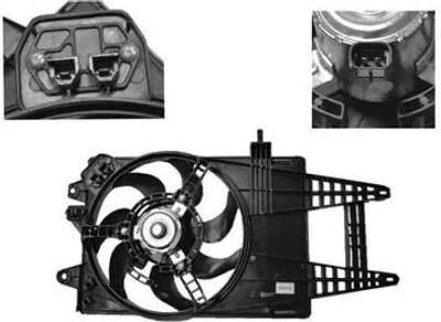 Produktbild von VAN WEZEL 1622745 Lüfter Motorkühlung Kühlerlüfter für FIAT PUNTO (188) Wasserkühler