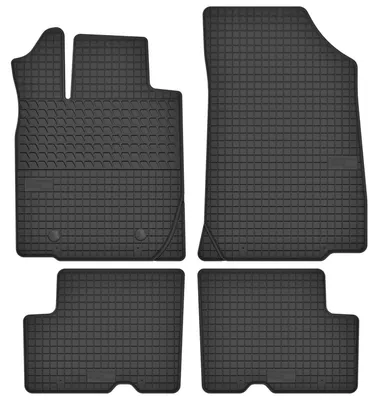 Produktbild von Gummi-Fußmatten für Dacia Duster I 2WD 2010-2018 (SUV) – 4-tlg, Schwarz, passgenau – Wielganizator SolidTread
