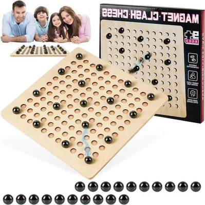 Produktbild von Magnetisches Schachspiel Holz 20 Steine