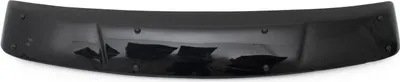 Produktbild von Omtec Außensonnenblende für Ford Transit Tourneo Custom 2013-2024, schwarz, aus 4-5mm Acryl, robust, UV-stabil, reduziert Windgeräusche und Turbulenzen, fahrzeugspezifisches Design, stilvolle Aufwertung, einfache Montage mit kleiner nicht sichtbarer Bohrung, mit ABE / Teilegutachten.