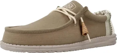 Image de Hey Dude Wally Linen Natural Couleur Vert