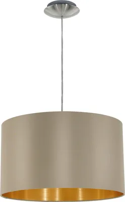 Image de EGLO MASERLO, 1 ampoule, E27, IP20, Or, Gris-brun clair