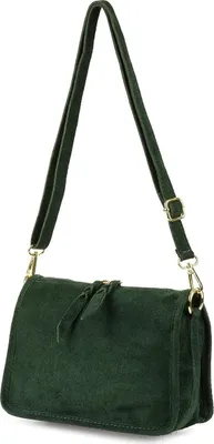 Produktbild von Damen-Umhängetasche aus Leder, Wildlederkoffer