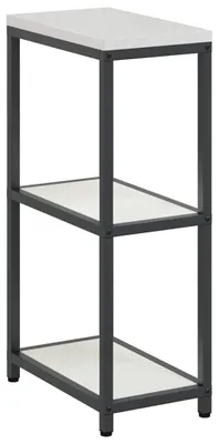 Obrázek produktu pro Stojací regál do kuchyně, rozměry 30x50x92 cm, bílá ocel