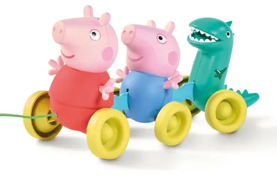 Immagine prodotto di TOMY Peppa Pig famiglia da trascinare E73527