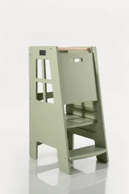 Produktbild von EXTRA SAFE - Montessori Lernturm Kitchen Helper Kinderplattform Küchenturm lackierter – olive