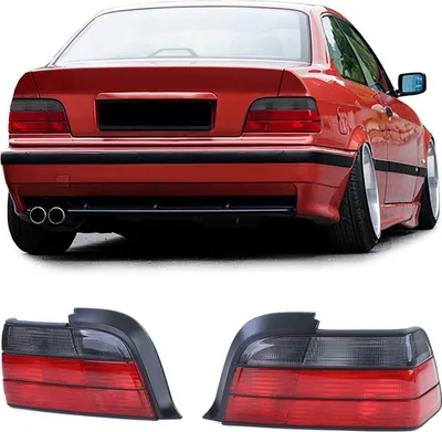 Obrázek produktu pro Zadní světla v červené / černé barvě pro BMW řady 3 E36 Coupe Cabrio