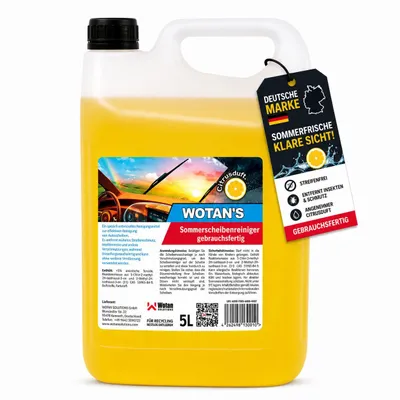 Produktbild von Scheibenreiniger Sommer gebrauchsfertig 5 Liter – Insektenentferner, für Fächerdüsen geeignet Citrus