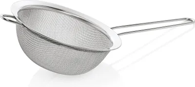 Zdjęcie produktu dla Durszlak kuchenny, Ø 25 cm, rozmiar oczek 0,5 mm, stal nierdzewna