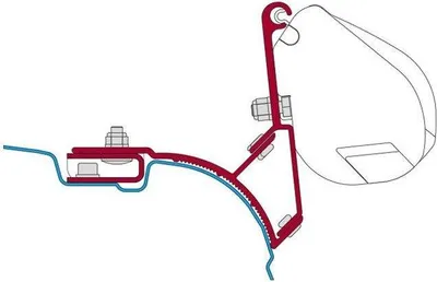 Produktbild von Fiamma Kit VW T5 Multivan Transporter