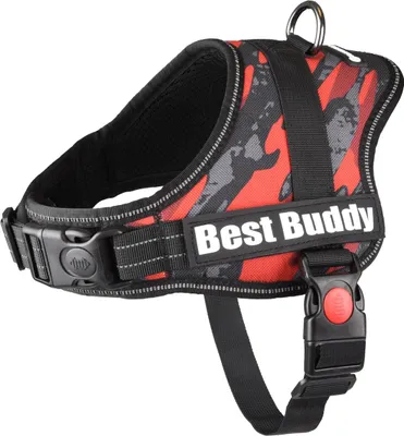Produktbild von Flamingo Geschirr Best Buddy Pluto rot/camouflage, Größe: XL
