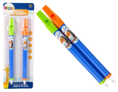 Immagine prodotto di Set di due flauti per bambini Animali blu