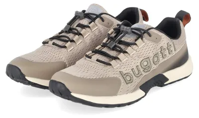 Imagen del producto de Zapatilla deportiva de hombre Bugatti, color beige, confeccionada en textil y sintético. Talla: 41